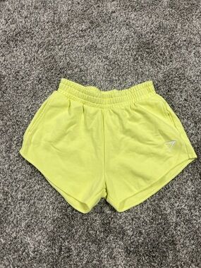 Gymshark Women’s Small Neon Yellow Elastic-Waist Athletic Shorts